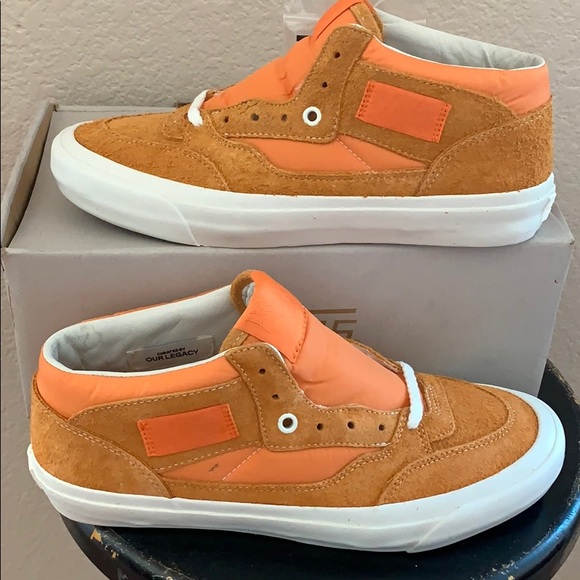 vans half cab orange